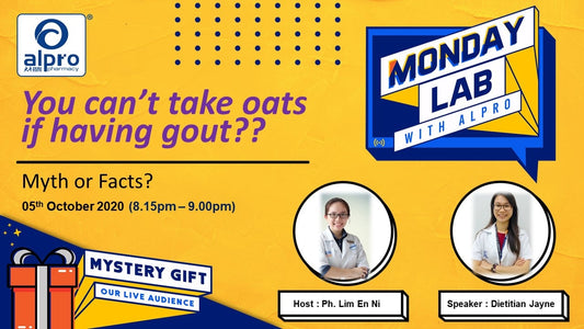 Featured image for Tips from Alpro Pharmacy Monday Lab : How to Eat to Control Uric Acid Level in Body