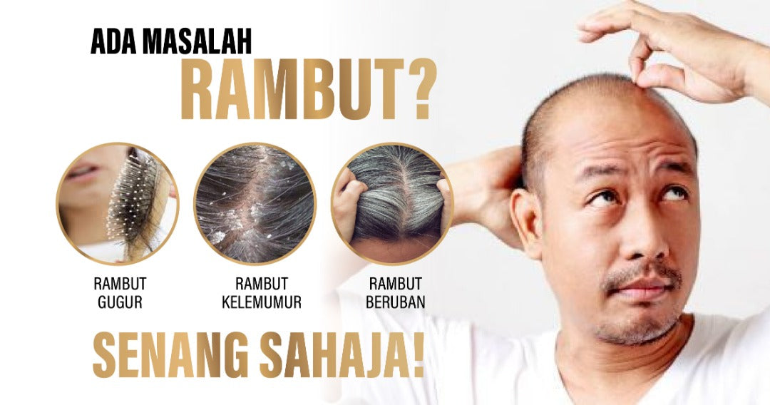 Featured image for Tiada lagi masalah rambut gugur, kelemumur dan beruban!