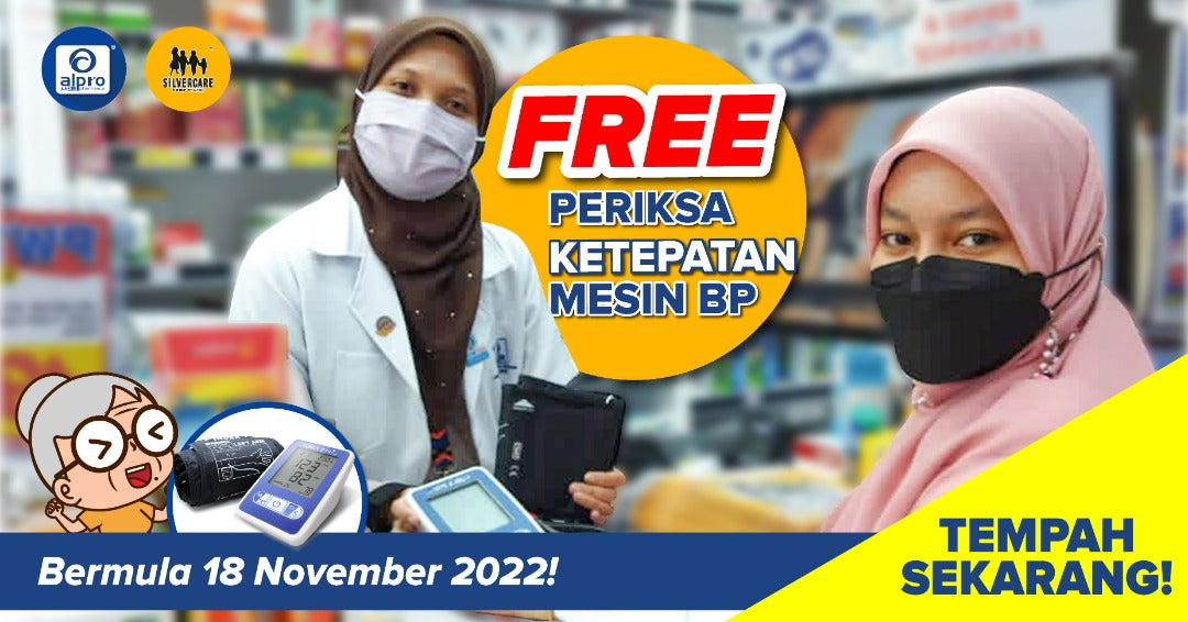 Featured image for Alpro Pharmacy PERCUMA Periksa Mesin Tekanan Darah!