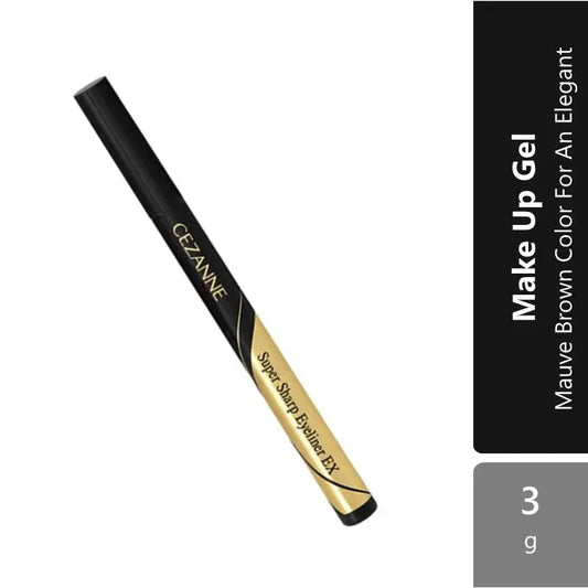 Cezanne Super Sharp Eyeliner (Ex 00 Brown Black / Ex 10 Black / 20 Brown) | Mauve Brown Color For An Elegant Cezanne