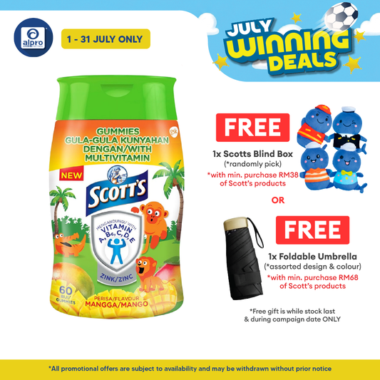 Scotts Multivit Gummies Mango 60s | Provides High Zinc Scotts