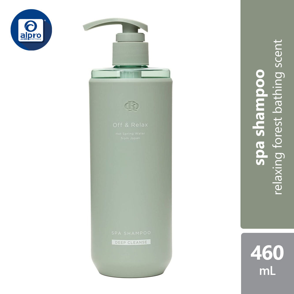 Off & Relax Spa Shampoo Deep Cleanse Relaxing Forest Bathing Scent 460ml Off & Relax, Sugi