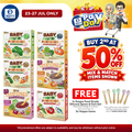 Hoppa Baby Nutri Porridge 45g (15g Γ3s) | Freeze-Dried Ready Baby Meal (7 Months+)
