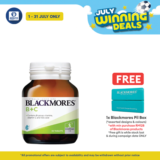 Blackmores Vitamin B+C 30s | Wellbeing Blackmores