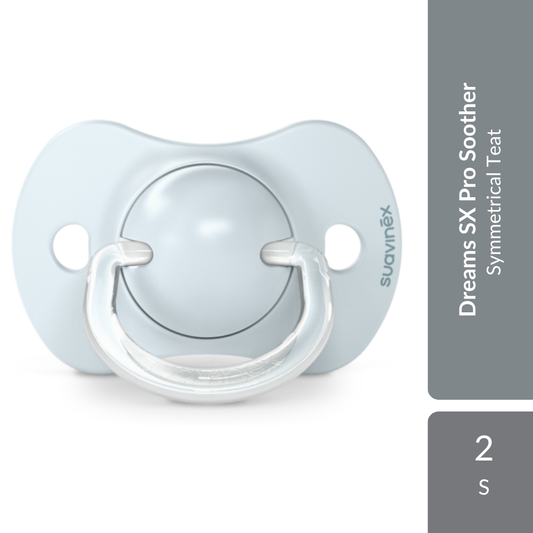 Suavinex Dreams Physiological Soother SX Pro Silicone Teat 0-6M 2s | Symmetrical Teat Suavinex