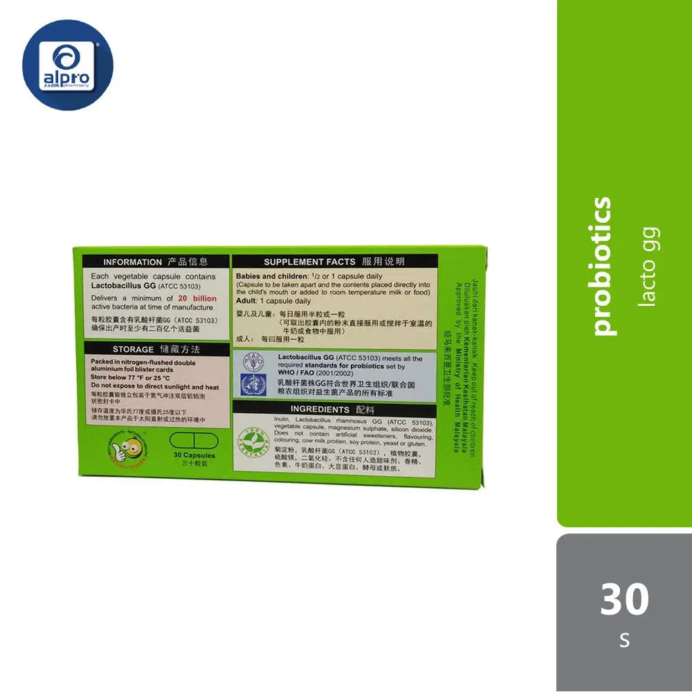 Lacto GG Probiotics 30s | Gut Health Probiocare