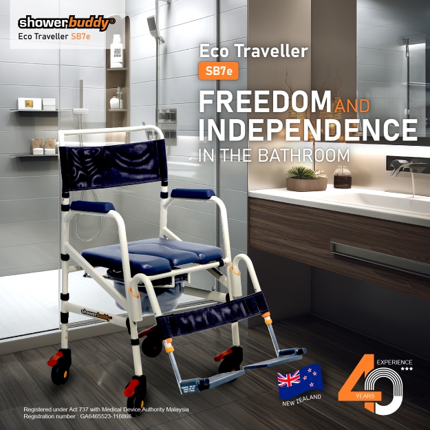 Showerbuddy Sb E Eco Traveler Compact Convenience Wheelchair