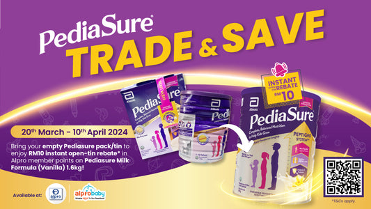Featured image for Pediasure Trade & Save: Instant Rebate Up To RM10 | 20 March to 10 April 2024