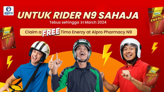 Featured image for Free Timo® Enerzy Drops at Alpro Pharmacy Negeri Sembilan