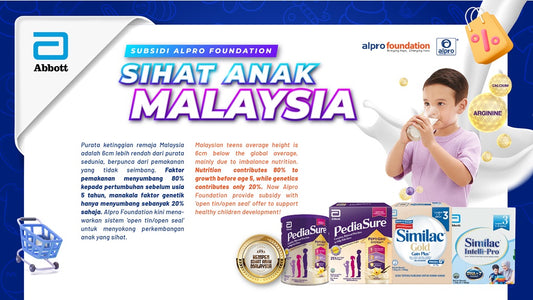 Featured image for More Milk Formula Subsidized! Program "Sihat Anak Malaysia" by Alpro Foundation at Alpro Pharmacy