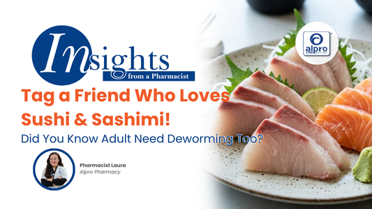 Tag a Friend Who Loves Sushi &amp; Sashimi! 🍣 The Real Reason Adults Need Deworming Too