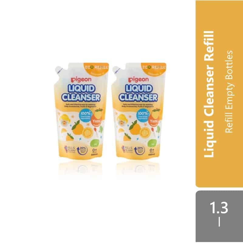pigeon-liquid-cleanser-650mlx2-refill-original-yuzu product image 1