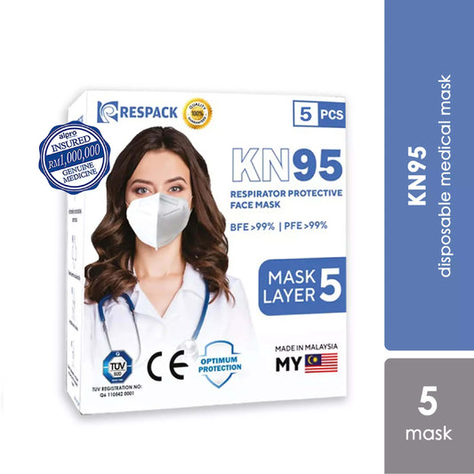 respack-kn95-disposable-4-layer-medical-face-mask-5pcs
