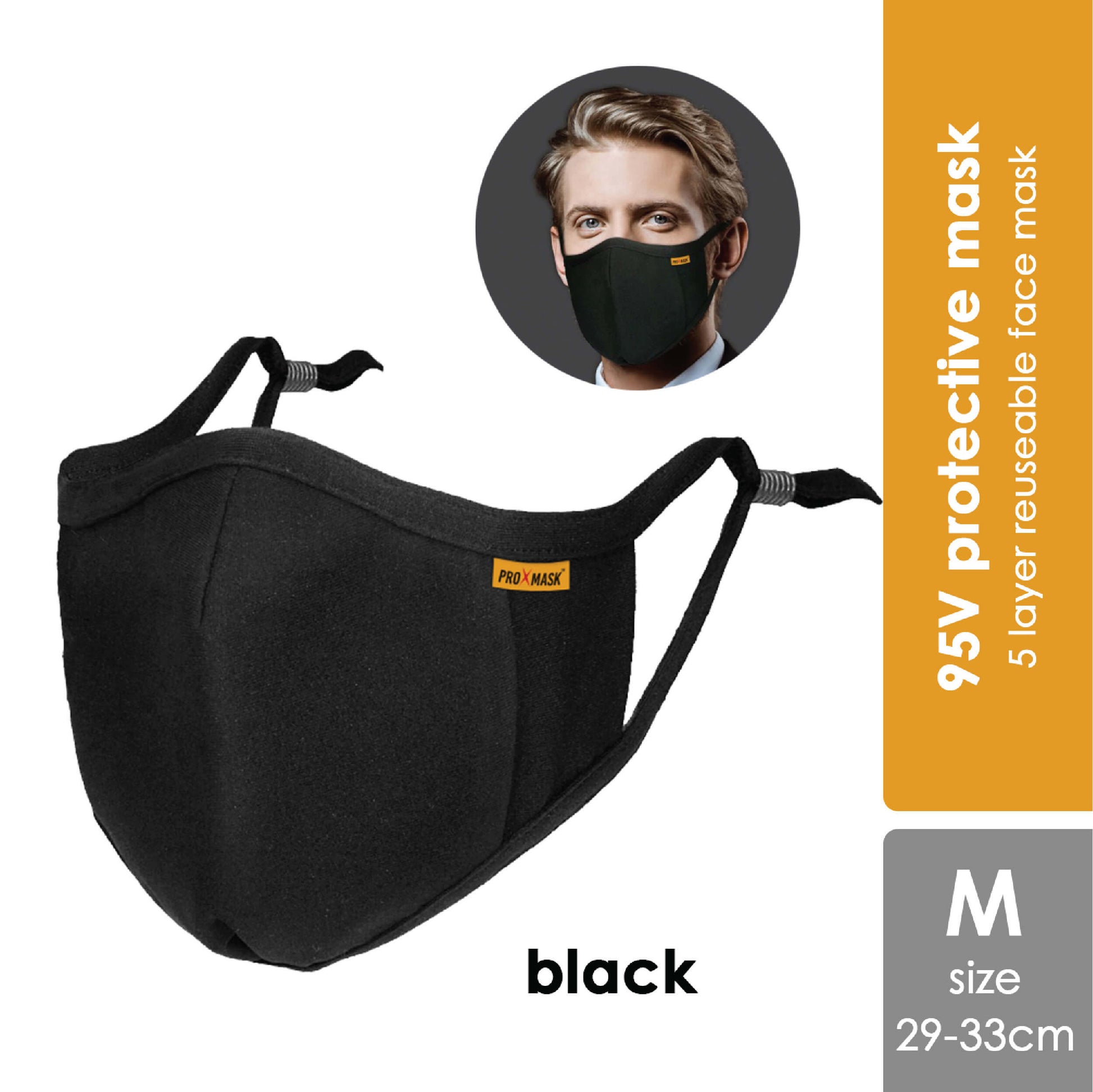 proxmask-95v-5-layers-reusable-face-mask-black-mineral-blue-1s-for-adult-m-black