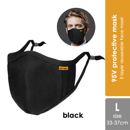 proxmask-95v-5-layers-reusable-face-mask-black-mineral-blue-1s-for-adult-l-black