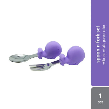 marcus-and-marcus-palm-grasp-spoon-n-fork-set-multiple-designs product image 1