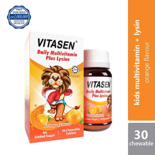 vitasen-daily-multivitamin-plus-lysine-chocolate-orange-30s-improve-appetite-orange