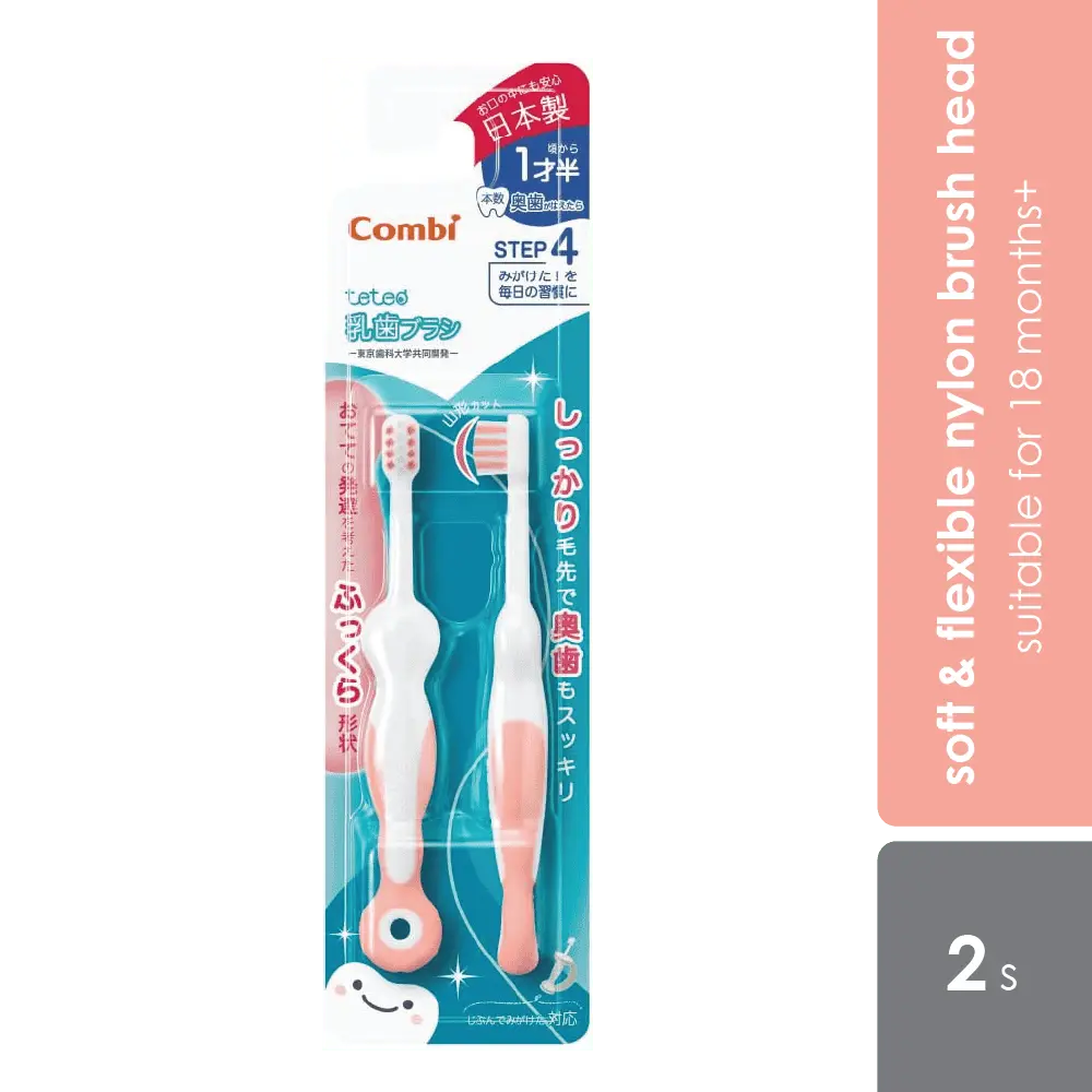 combi-teteo-baby-toothbrush-step-4-blue-pink-suitable-for-18-months-old-pink