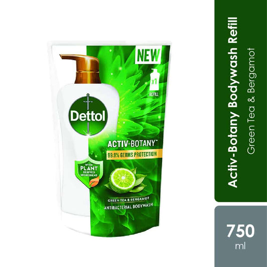 dettol-activ-botany-shower-gel-refill-pouch-750ml-lavender-chamomile-green-tea-bergamot-99-9-germs-protection-green-tea-bergamot