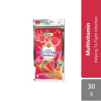 timo-gummy-multivitamin-minerals-lemon-apple-strawberry-30g-x-12-pouches product image 1