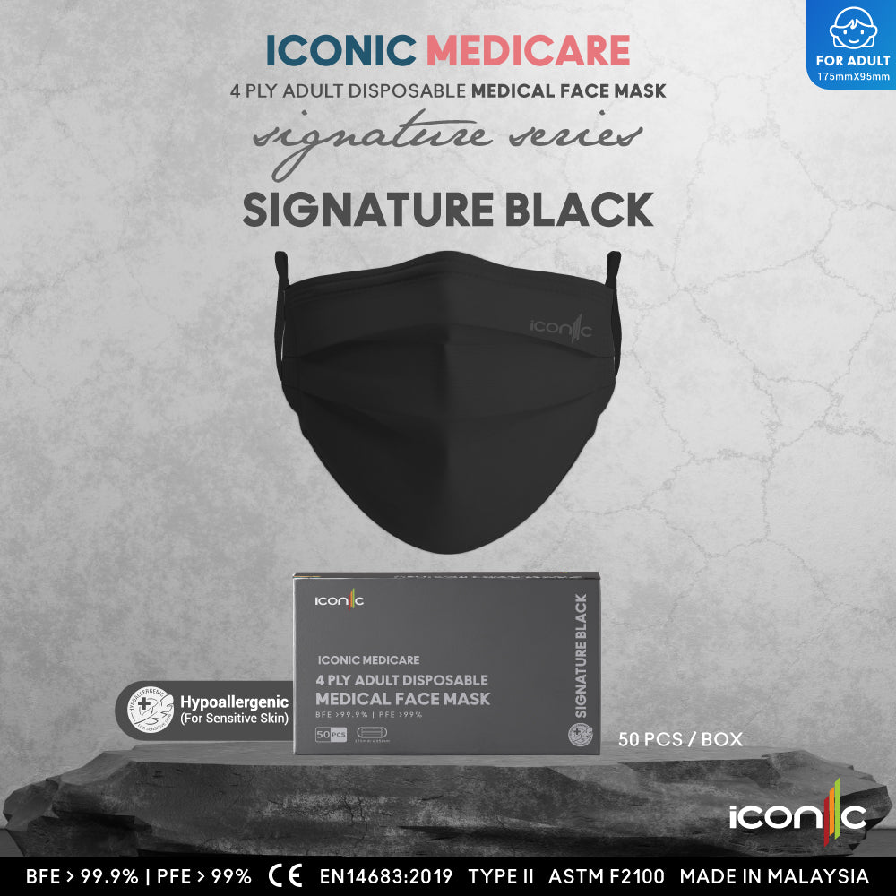 iconic-4ply-medical-face-mask-with-ear-loop-signature-black-nude-series-50s-for-adults-signature-black