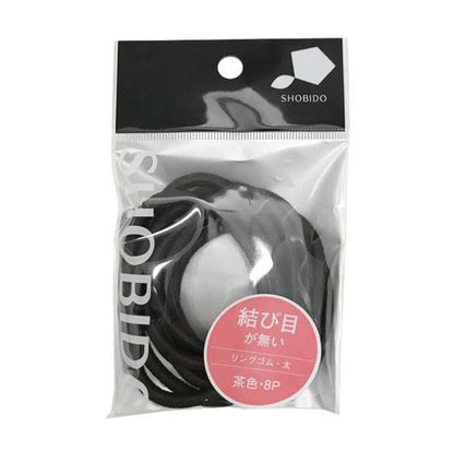 shobido-tangle-free-hair-elastic-rubber-band-l-black-brown-30s product image 1