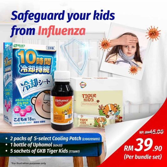 bundle-influenza-kit-kidsuphamol-children-suspension-250mg-100ml-s-select-cooling-patch-children-3s-gkb-tiger-kids