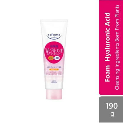 kose-cosmeport-softymo-cleansing-foam-190g-collagen-hyaluronic-acid-white-foam
