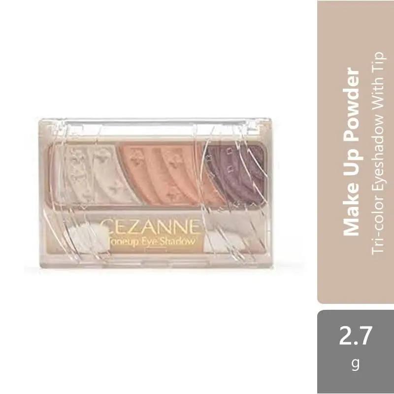 cezanne-toneup-eye-shadow-01-natural-brown-04-pink-brown-06-orange-cassis-07-red-brown-tri-color-eyeshadow-with-tip product image 1
