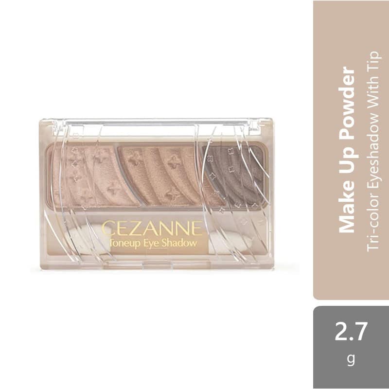 cezanne-toneup-eye-shadow-01-natural-brown-04-pink-brown-06-orange-cassis-07-red-brown-tri-color-eyeshadow-with-tip product image 1