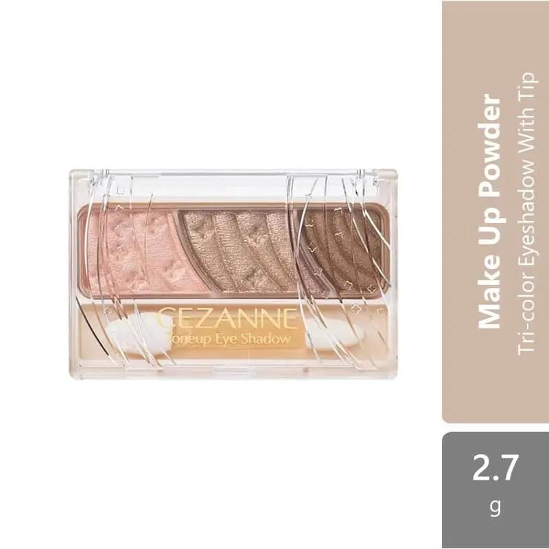 cezanne-toneup-eye-shadow-01-natural-brown-04-pink-brown-06-orange-cassis-07-red-brown-tri-color-eyeshadow-with-tip product image 1