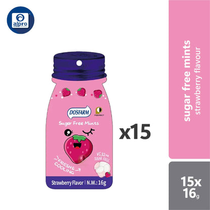 dosfarm-sugar-free-cooling-vitamin-c-mints-candy-16g-orange-strawberry-watermelon-peach-guava-grape product image 1