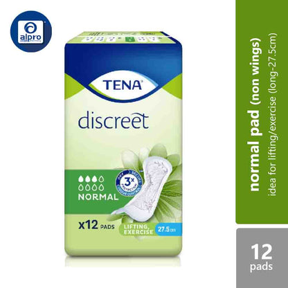 tena-discreet-regular-pad-12-pads-to-absorb-urine-drips-leaks-non-wings-24cm-12s-wings-24cm-12s-non-wings-27-5cm product image 1