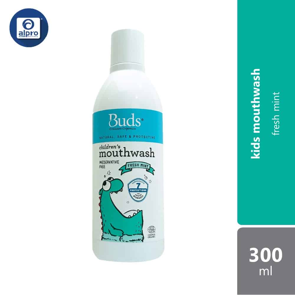 buds-oralcare-organics-mouthwash-300ml-green-apple-fresh-mint-prevents-tooth-decay-fresh-mint