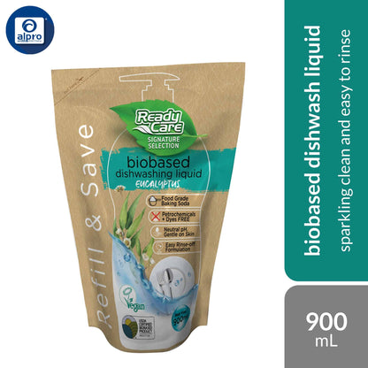 readycare-signature-selection-biobased-dish-wash-liquid-refill-pack-900ml-sparkling-clean-and-easy-to-rinse-eucalyptus