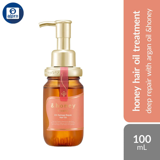 honey-creamy-ex-damage-repair-hair-oil-100ml-deep-repair-with-argan-oil-honey