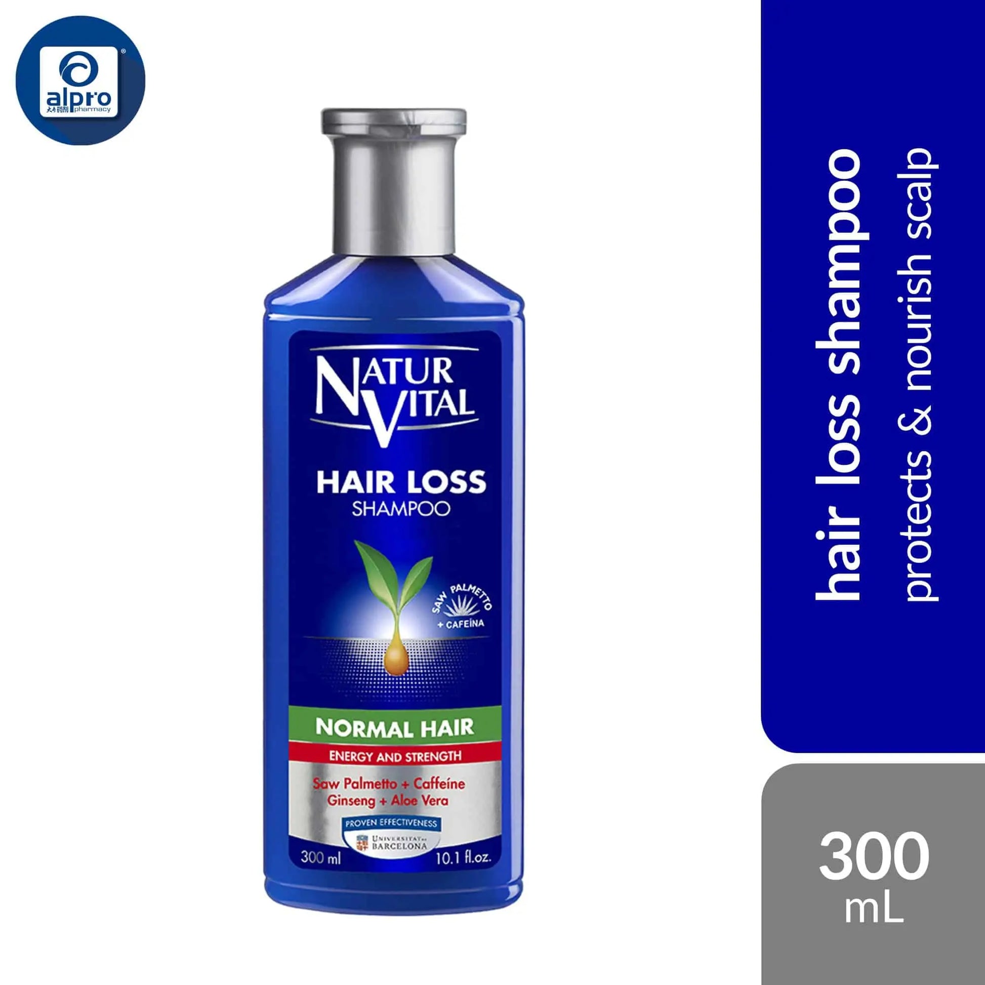 naturvital-hair-loss-shampoo-normal-hair-greasy-hair-anti-dandruff-300ml-healthy-scalp-increase-hair-density product image 1