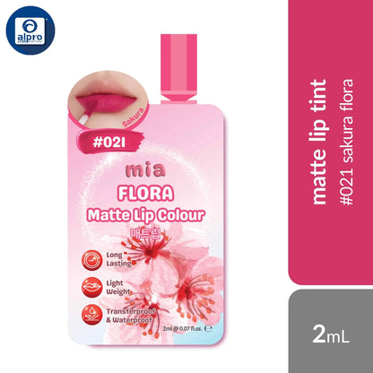 mia-flora-matte-lip-colour-waterproof-transfer-proof-lip-tint-assorted-sachet-2ml-lightweight-intense-matte-colour-021-sakura