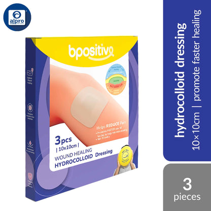 bpositive-wound-healing-hydrocolloid-dressing-5x5cm-5s-7-5x7-5cm-5s-10x10cm-3s-promote-faster-healing-10x10cm