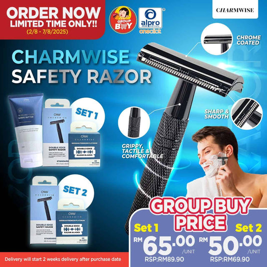 group-buy-del-starts-22-08-2025-charmwise-safety-razor-1s-razor-blade-50s-with-shave-butter-without-shave-butter-without-shave-butter