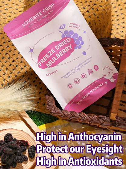 Lovebite Crisp Freeze-Dried Fruits (Assorted Flavours) | Rich in Vitamins, Fibre & Antioxidants LOVEBITE