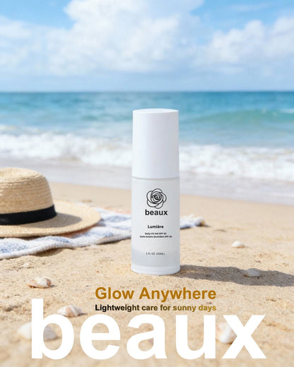 beaux Lumière Daily UV Veil SPF30 30ml | UVA / UVB Protection Beaux