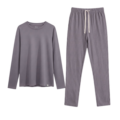 BION Negative Ion Long Sleeve Pajamas Set (Unisex XS–XXL) 1 Pair | Comfortable Sleepwear for Relaxing Rest BION