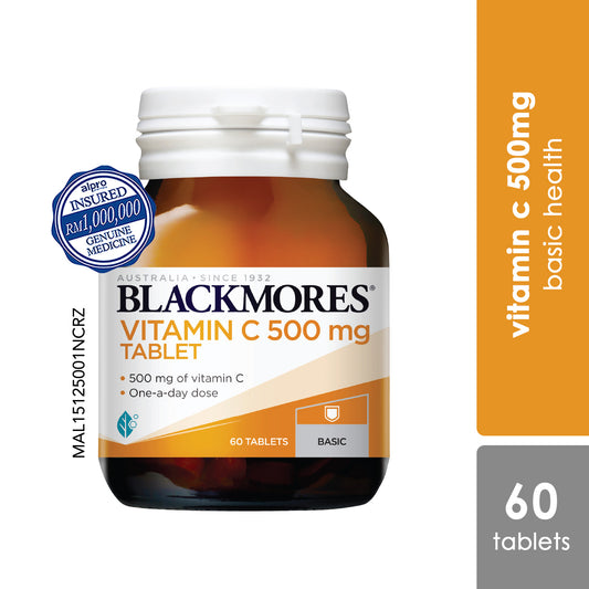 Blackmores Vitamin C 500mg 60s | Helps to Support Blood Vessels