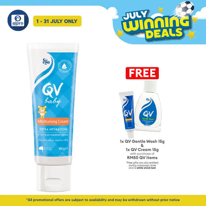 Ego QV Baby Moiturizing Cream 100g | For Dry, Delicate or Sensitive Skin QV