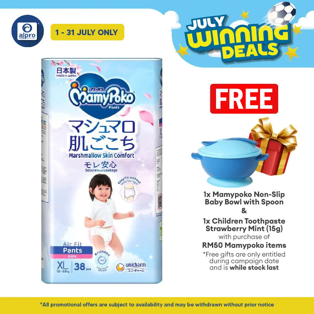 Mamy Poko Air Fit Girl (XL) 38s | Deep Absorbent MamyPoko