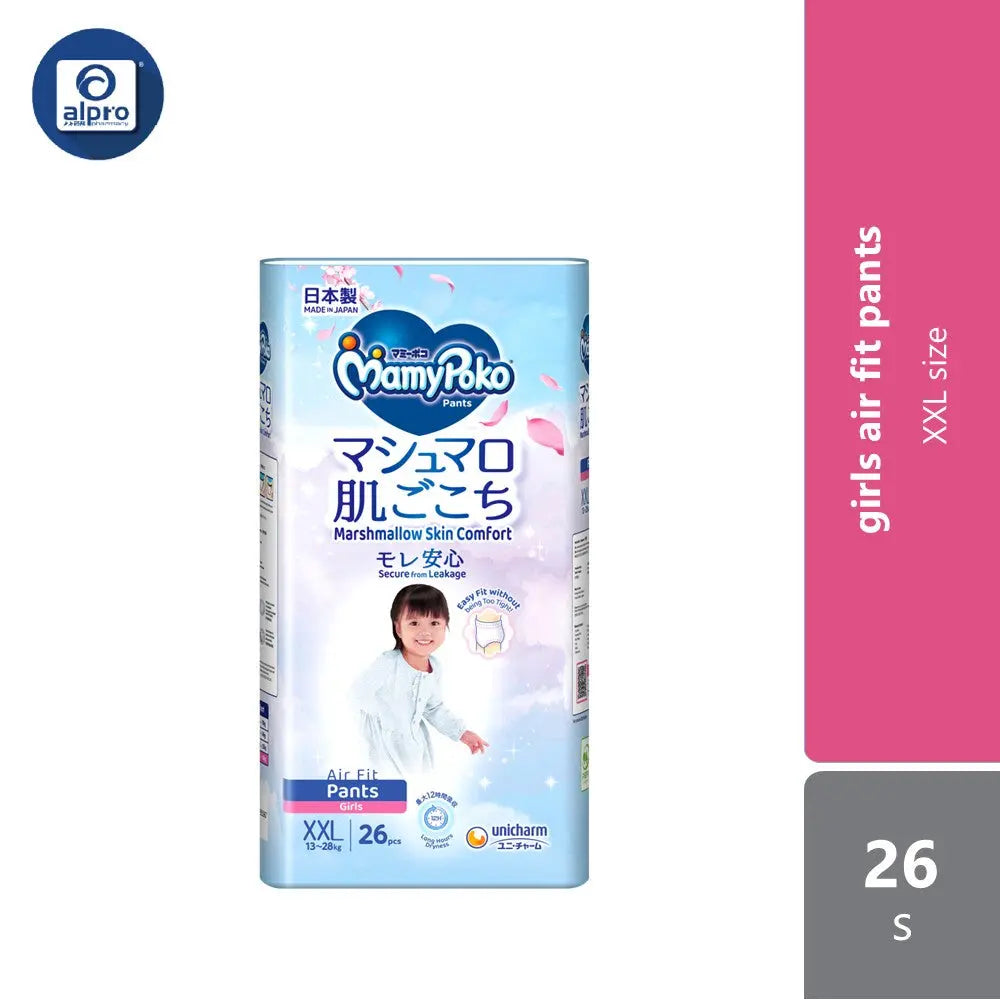 Mamy Poko Air Fit Girl XXL 26s | Anti-Leakage Alpro Pharmacy