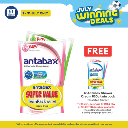 Antabax Shower Cream Gentle Care & Nature 850ml 2s | Gentle Care and Anti Bacterial Antabax