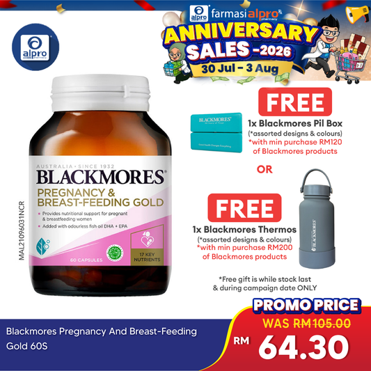 Blackmores Pregnancy And Breast-Feeding Gold 60s Blackmores