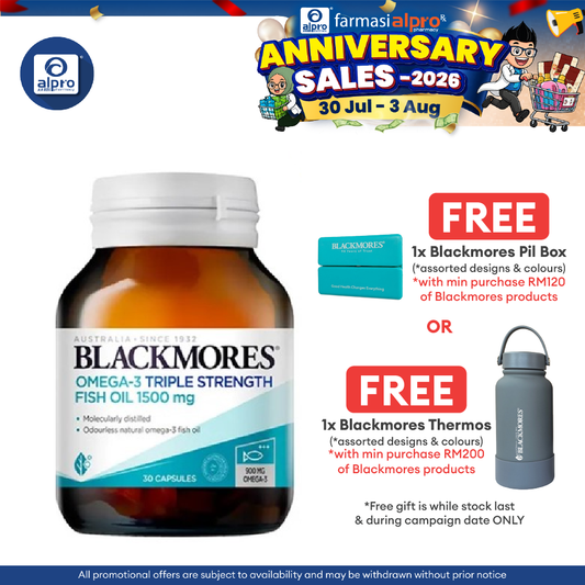 Blackmores Omega 3 Triple Strength Fish Oil 1500 Mg 30s | Helps Relief Inflammation